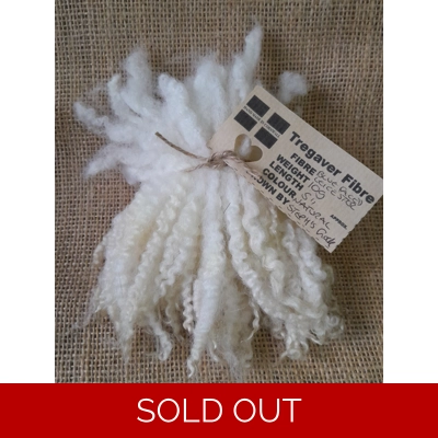 Blue Faced Leicester, natural undyed locks - 10g bunch wool locks for doll hair and felting Blue Faced Leicester, natural undyed locks - 10g bunch wool locks for doll hair and felting